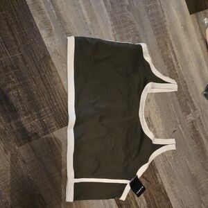 torrid Black & White Contrast Sports Bra